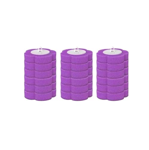 Vqxmhrpw Einweg-Wand-WC-Brüher-Set Haushalts-Batoom-Reinigungswerkzeug Keine Toten Winkel Ersatzköpfe(Purple Heads 18 pcs) von Vqxmhrpw