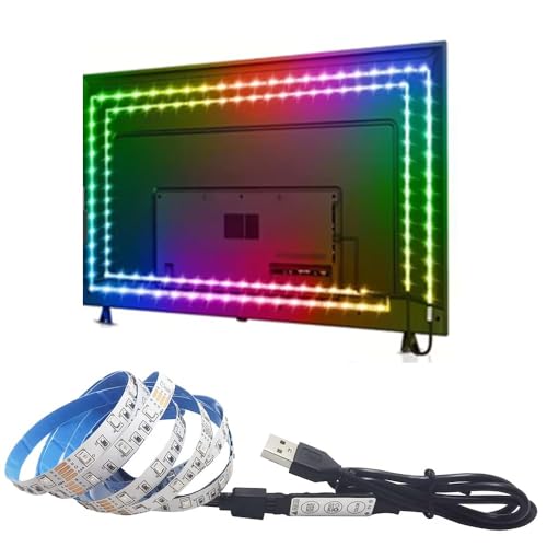 6.56ft 2835 RGB LED Lichter mit 3 Key Control LED Streifen USB 5V Band Lichter für TV Hintergrundbeleuchtung Home Party Dekoration Flexibles Band 6.56ft 2835 RGB LED Lichter mit 3 Key Control LED Streifen USB 5V Band Lichter für TV Hintergrundbeleuchtung Home Party Dekoration Flexibles Band von Vrabocry