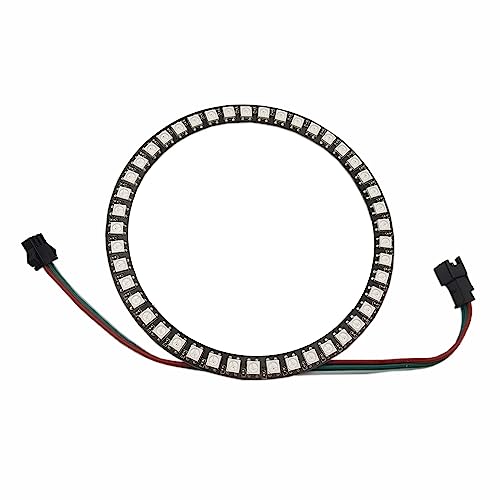 DC 5V WS2812B 45 LEDs Pixel Ring Schwarz PCB adressierbare LED-Module WS2812 IC RGB Vollfarbe Rund LED Kreis von Vrabocry