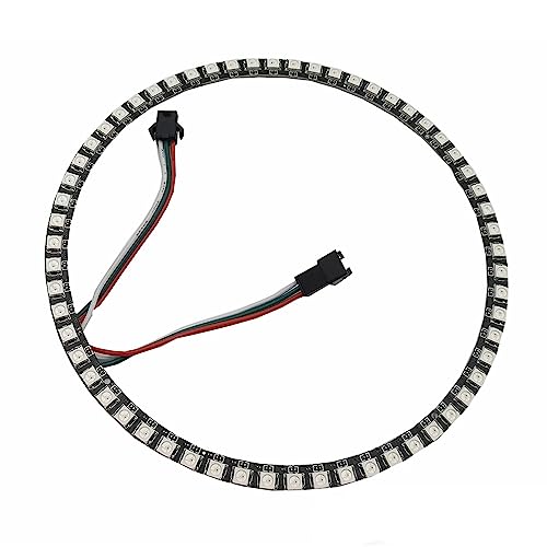 DC 5V WS2812B 60 LEDs Pixel Ring Schwarz Pcb adressierbare LED-Module WS2812 IC RGB Vollfarbe Rund LED Kreis von Vrabocry