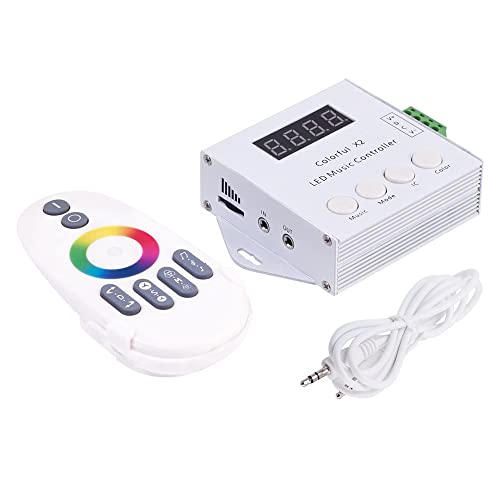 Digitaler adressierbarer LED-Streifen-Musik-Controller X2 (X1 aktualisierte Version) für WS2811 WS2812B 6803 WS2813 WS2815 LED-Streifen DC5V-24V von Vrabocry