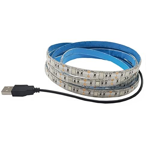 LED-Lichtleiste USB-betrieben 1 m/3,28 ft 5 V 30 SMD5050 LEDs 395 nm-405 nm UV-Schwarzlicht für fluoreszierende, 3D-Druck-Härtung, Computergehäuse, UV-Poster, UV-Körperfarbe 1 m, wasserdicht von Vrabocry