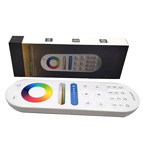 LM091 RGB+CCT 4-Zonen Fernsteuerung Betrieben mit 2pcs AAA Batterien 3V Arbeit mit WB5 C05RF LM053 Mi-boxer FUT039W LED Controller von Vrabocry