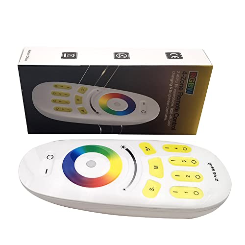 LM096 RGB/RGBW 4 Zone Touchscreen Fernbedienung Betrieben mit 2pcs AAA Batterien 3V Arbeit mit C03RF C04RF LM053 Mi-boxer WB5 FUT037W FUT038W LED Controller von Vrabocry