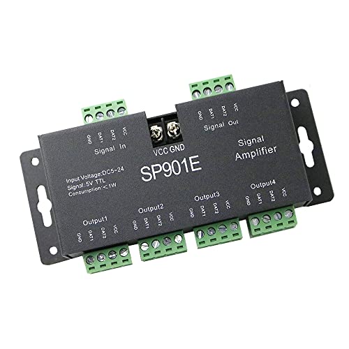 SP901E LED Pixel WS2812B WS2811 SPI Signal Amplifier Repeater für WS2813 SK6812 WS2815 WS2801 SK9822 RGB Adressierbarer LED Streifen und Dream Color Programmierbares LED Matrixfeld SP901E LED Pixel WS2812B WS2811 SPI Signal Amplifier Repeater für WS2813 SK6812 WS2815 WS2801 SK9822 RGB Adressierbarer LED Streifen und Dream Color Programmierbares LED Matrixfeld von Vrabocry