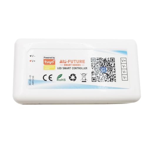 Tuya WiFi Smart Controller DC5-24V Single Color Dimmer RGB RGBW RGBCCT LED Strip Smart Life APP Alexa Google Home Sprachsteuerung (Einfache Farbe) von Vrabocry