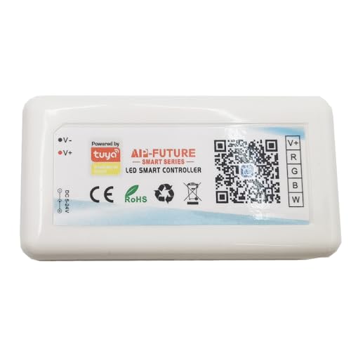 Tuya WiFi Smart Controller DC5-24V Single Color Dimmer RGB RGBW RGBCCT LED Strip Smart Life APP Alexa Google Home Sprachsteuerung (RGBW) von Vrabocry