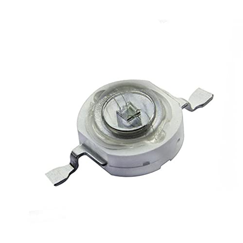 Vrabocry 10 Stück Hochleistungs LED Chip 3W Lila Ultraviolett (UV 395 nm/400 mA - 700 mA/DC 3,2 V - 3,6 V/3 Watt) SMD COB Lichtemitter Komponenten Diode 3 W UV lampe Perlen DIY Beleuchtung von Vrabocry