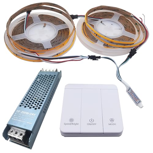 Vrabocry 10M WS2811 COB Laufendes Wasser Fließendes Pferderennen, das Natürliches Weiß LED Streifen Licht Pixel Band DC24V 360LEDs/m verfolgt mit RF Controller 24V Netzteil Vrabocry 10M WS2811 COB Laufendes Wasser Fließendes Pferderennen, das Natürliches Weiß LED Streifen Licht Pixel Band DC24V 360LEDs/m verfolgt mit RF Controller 24V Netzteil von Vrabocry