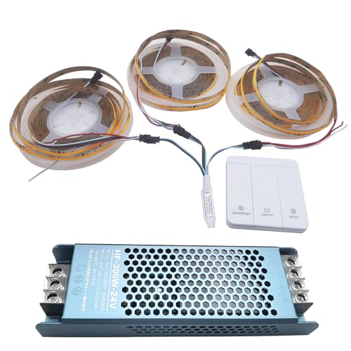 Vrabocry 15M WS2811 COB Laufendes Wasser Fließendes Pferderennen, das Warmes Weiß LED Streifen Licht Pixel Band DC24V 360LEDs/m verfolgt mit RF Controller 24V Netzteil Vrabocry 15M WS2811 COB Laufendes Wasser Fließendes Pferderennen, das Warmes Weiß LED Streifen Licht Pixel Band DC24V 360LEDs/m verfolgt mit RF Controller 24V Netzteil von Vrabocry