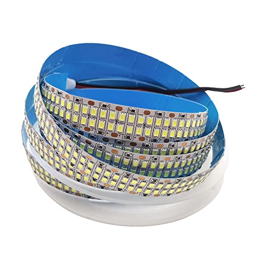 Vrabocry 480 leds/M Led Streifen 2835 SMD 12V 2400LEDs Zweireihig Flexible Band Seil Beleuchtung gute Dekoration Neon Lichter 240 Leds/m 5M Kaltweiß von Vrabocry