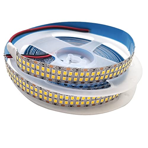 Vrabocry 480 leds/M Led Streifen 2835 SMD 12V 2400LEDs Zweireihig Flexible Band Seil Beleuchtung gute Dekoration Neon Lichter 240 Leds/m 5M Warmweiß von Vrabocry