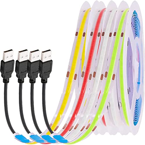 Vrabocry 5V USB LED Streifen 1,5m 320LEDsm Rot LED Strip Lights 620NM COB LED Strip Lights, Flexible USB Strip Lights and Cuttable LED Strip for TV Backlight, Bedroom, Cabinet, Kitchen, DIY Vrabocry 5V USB LED Streifen 1,5m 320LEDsm Rot LED Strip Lights 620NM COB LED Strip Lights, Flexible USB Strip Lights and Cuttable LED Strip for TV Backlight, Bedroom, Cabinet, Kitchen, DIY von Vrabocry