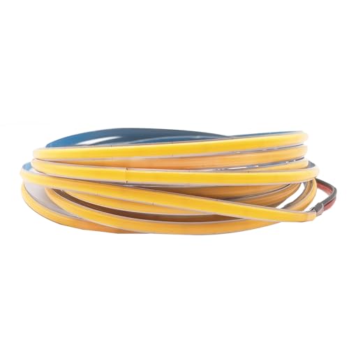 Vrabocry COB LED Streifen 5M 5V LED Strip mit Selbstklebend Warmweiß 3500K 400LEDs/M Flexibel LichtBand 5mm Breit für TV Hintergrundbeleuchtung Schlafzimmer Home Beleuchtung von Vrabocry
