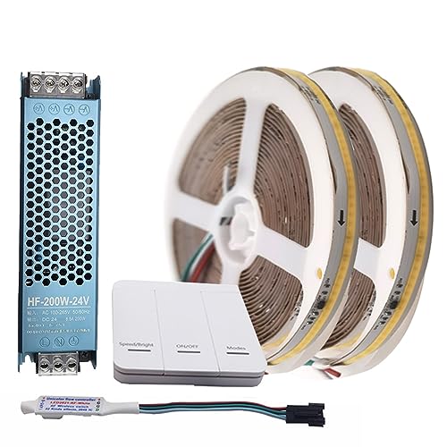 Vrabocry Cob fließendes Wasser fließt LED-Streifen Licht ws2811 Natur Weiß 24V Pferderennen sequentielles 10m lineare Beleuchtung LED-Band mit wireless Controller 24V 200W Netzteil Vrabocry Cob fließendes Wasser fließt LED-Streifen Licht ws2811 Natur Weiß 24V Pferderennen sequentielles 10m lineare Beleuchtung LED-Band mit wireless Controller 24V 200W Netzteil von Vrabocry