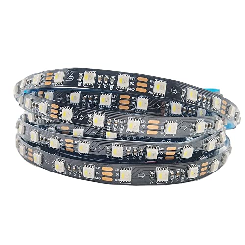 Vrabocry SK6812 RGBW RGBWW Led Streifen 4 In 1 Ein IC Stick 3leds/6leds Led Licht 5M 60 LEDS Schwarz Weiß PCB IP30 65 67 DC12V/24V (5m 60leds/m Schwarz Pcb, Rgb+kaltes Weiß Ip65) von Vrabocry