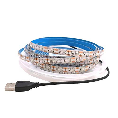 Vrabocry SMD2835 LED-Lichtleiste USB-betrieben 5 m/16,4 ft 5 V 60 LEDs 395 nm-405 nm UV-Schwarzlicht für fluoreszierende, 3D-Druck-Härtung, Computergehäuse, UV-Poster, UV-Körperfarbe wasserdicht Vrabocry SMD2835 LED-Lichtleiste USB-betrieben 5 m/16,4 ft 5 V 60 LEDs 395 nm-405 nm UV-Schwarzlicht für fluoreszierende, 3D-Druck-Härtung, Computergehäuse, UV-Poster, UV-Körperfarbe wasserdicht von Vrabocry