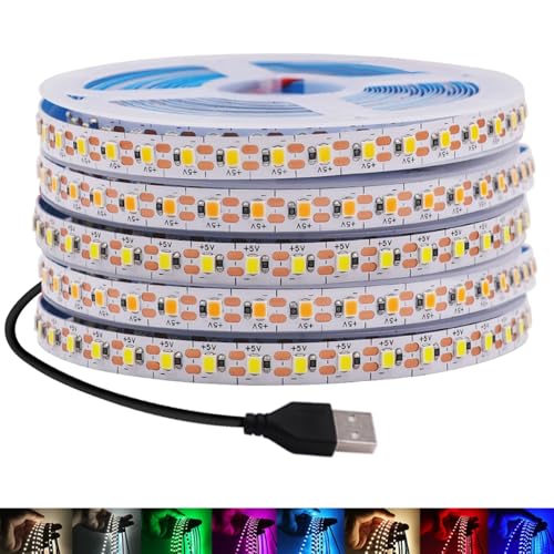 Vrabocry USB 8MM Breite PCB LED Streifen DC 5V SMD 3528 Warmweiß 5m/16.4ft 600 Leds LED Streifen mit USB Kabel TV Desktop Laptop Hintergrundbeleuchtung,Küche Beleuchtung,Seil Beleuchtun Vrabocry USB 8MM Breite PCB LED Streifen DC 5V SMD 3528 Warmweiß 5m/16.4ft 600 Leds LED Streifen mit USB Kabel TV Desktop Laptop Hintergrundbeleuchtung,Küche Beleuchtung,Seil Beleuchtun von Vrabocry
