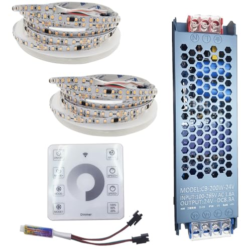 Vrabocry WS2811 2835 120Led/m Fließendes Wasser Fließendes Pferderennen, das LED Streifen Licht Pixel Band DC24V 2Rollex5m Flexible kühle golden+Wireless Touch Controller+ 24V 200W Netzteil Vrabocry WS2811 2835 120Led/m Fließendes Wasser Fließendes Pferderennen, das LED Streifen Licht Pixel Band DC24V 2Rollex5m Flexible kühle golden+Wireless Touch Controller+ 24V 200W Netzteil von Vrabocry
