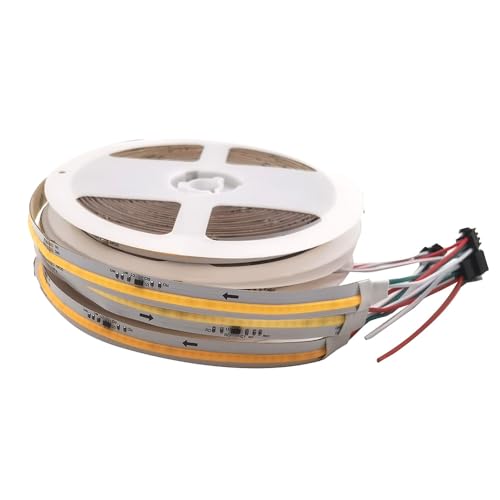 Vrabocry WS2811 COB Laufendes Wasser Fließendes Pferderennen, das LED Streifen Licht Pixel Flexibles Band DC24V 360LEDs/m Kühles natürliches Warmes Weiß verfolgt (Kaltweiß) von Vrabocry