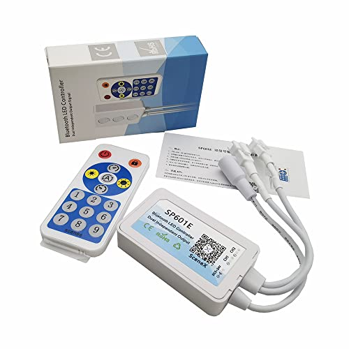 Vrabocry WS2812B WS2811 1903 Eingebaute Mic Musik SP601E Bluetooth Controller mit Dual Signal Ausgang Ports für LED Modul Pixel Streifen Licht Andriod iOS APP /3 Tasten Taste/RF Fernbedienung Vrabocry WS2812B WS2811 1903 Eingebaute Mic Musik SP601E Bluetooth Controller mit Dual Signal Ausgang Ports für LED Modul Pixel Streifen Licht Andriod iOS APP /3 Tasten Taste/RF Fernbedienung von Vrabocry