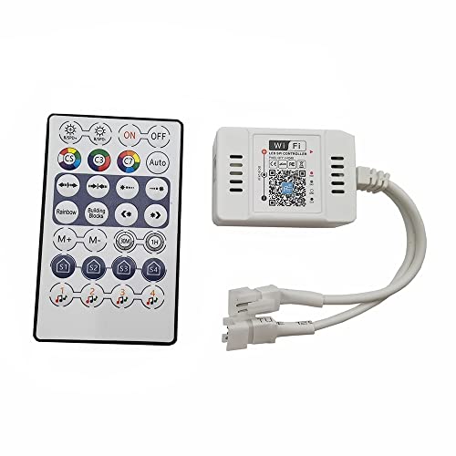 Vrabocry WS2812B WS2811 WS2812 ECO 1903 usw. LED-Streifen Wifi-Musik-LED-Controller mit zwei Signalausgangsports iOS/Android App-Unterstützung Alexa/Google Home/IFTTT von Vrabocry