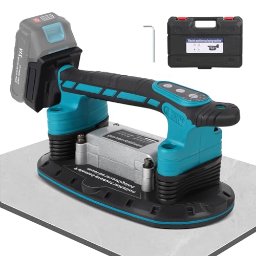 2IN1 Akku Fliesenrüttler & Saugnäpfen für Makita Akku 18V | mit 6 Gang Einstellbaren, 30*16cm Saugnapf 250kg Adsorption Fliesen Vibrationsgerät Fliesenvibrator für 2m Fliesen Wandfliesen (ohne Akku) 2IN1 Akku Fliesenrüttler & Saugnäpfen für Makita Akku 18V | mit 6 Gang Einstellbaren, 30*16cm Saugnapf 250kg Adsorption Fliesen Vibrationsgerät Fliesenvibrator für 2m Fliesen Wandfliesen (ohne Akku) von Vrietina