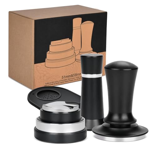 Kaffeetamper Set, Kaffeetamping-Set inkl. 58mm Kaffee-Tamper mit Base, Coffee Distributor 58mm Espresso Leveler Tool, WDT Tool, Kaffee Distributor, Tamping Matte für Kaffee Verteiler Barista Zubehör Kaffeetamper Set, Kaffeetamping-Set inkl. 58mm Kaffee-Tamper mit Base, Coffee Distributor 58mm Espresso Leveler Tool, WDT Tool, Kaffee Distributor, Tamping Matte für Kaffee Verteiler Barista Zubehör von Vrietina