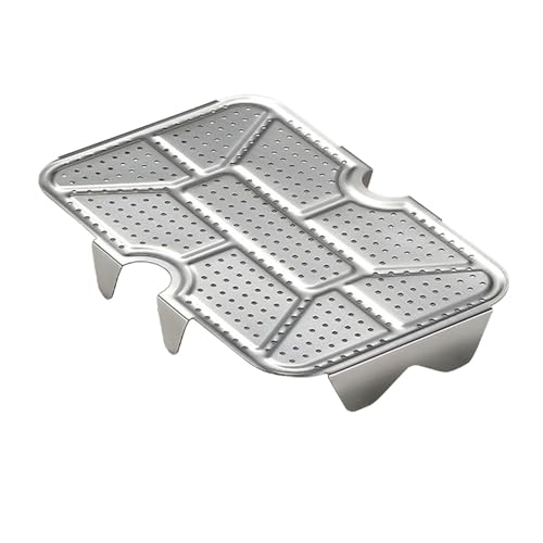 Dampfgarer Rack Kochen | Dampfgarer Einsatz Rack | Edelstahl Dampfgarer, Lebensmittel Steamer Tablett, Edelstahl Lebensmittel Dampfgarer Multifunktions Dampfschale, unten Netz Dampfblech von Vriusi