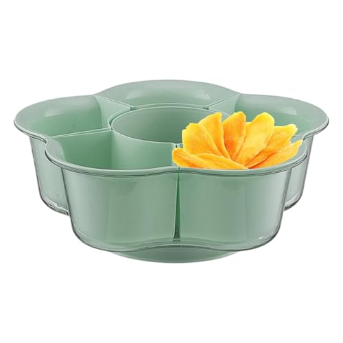 Hot Pot Abflusskorb drehbare Platte | geteilte Servierplatte mit -Hot- -Tablett | Mehrzweck-Drehbarer -Wäschekorb für Picknick, Grillen, Küche, perfekt für die Zubereitung und Servieren von Vriusi