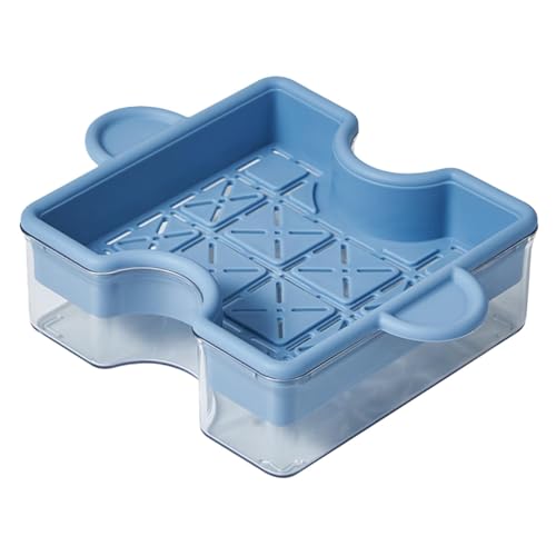 Puzzle geformte Katzengrasbox, Soilless Hydroponics Katzengras Becken, Indoor Growing Cat Grass Box, Fördert die Verdauung der Katze, Multifunktionale Hydroponik Katzengrasschale, Pflanzkasten für von Vriusi