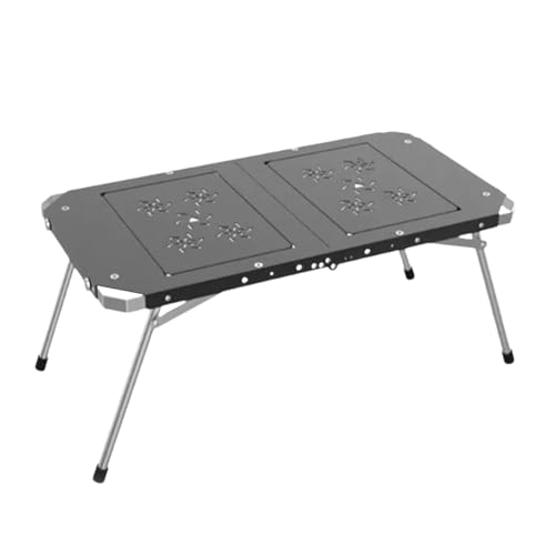 Tisch, faltbarer Tisch aus Aluminiumlegierung, tragbarer klappbarer Hubtisch, Patchable Campingtisch für Grill und Lagerfeuer, multifunktionaler Outdoor-Tisch für den Heimgebrauch, einfach zu von Vriusi