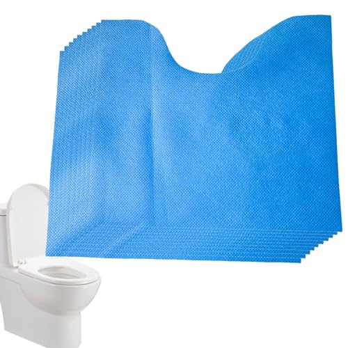 Toilettenvorleger U-förmig waschbar - 10-teiliges saugfähiges Badematten-Set: rutschfeste Badezimmermatten für Zuhause, Reisen, Hotels und Krankenhäuser Waschbar U-förmige Toilettenvorleger - 10 von Vriusi