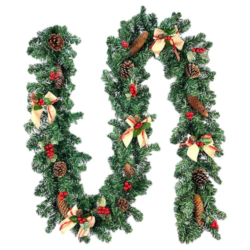 Vriusi 2.7M Weihnachtsgirlande Künstliche Grüne Girlande Weihnachten Rote Frucht Tannenzapfen Rattan Verschlüsseltes Rot Deko Rattan Weihnachtsgirlanden für Kamin Rattan Türdeko Vriusi 2.7M Weihnachtsgirlande Künstliche Grüne Girlande Weihnachten Rote Frucht Tannenzapfen Rattan Verschlüsseltes Rot Deko Rattan Weihnachtsgirlanden für Kamin Rattan Türdeko von Vriusi