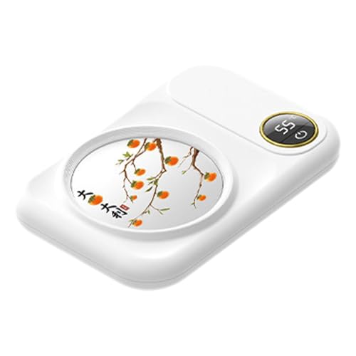 Vriusi Calentador de bebidas eléctrico, Calentador de tazas de café - Calentador termostático eléctrico para bebidas - Calentador de tazas de escritorio con ajuste de temperatura de velocidades von Vriusi