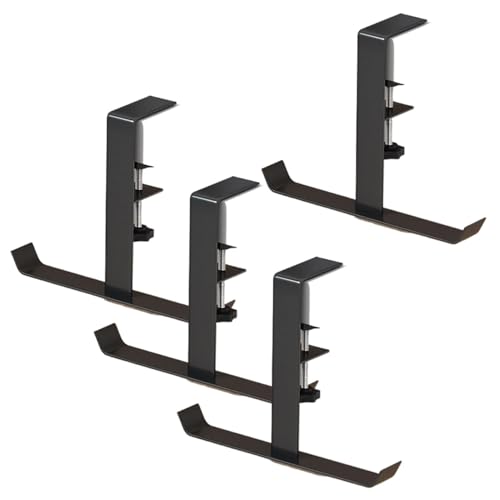Vriusi Desk Organizer Hook, 4 x verstellbare Schreibtisch-Hook, Heavy Duty Desk Hook, Wall Hook for Desk, Small Desk Hook, Compact Desk Hook, Portable Desk Hook for Accessories, Hanging Hook for Desk Vriusi Desk Organizer Hook, 4 x verstellbare Schreibtisch-Hook, Heavy Duty Desk Hook, Wall Hook for Desk, Small Desk Hook, Compact Desk Hook, Portable Desk Hook for Accessories, Hanging Hook for Desk von Vriusi
