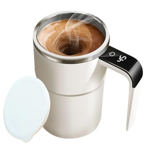 Vriusi Elektrischer Rührbecher, Automatischer Kaffeebecher, Wiederaufladbarer Rührbecher, Kaffeetassenmixer mit wiederaufladbarem Akku, LCD-Display, und elektrischer Mixer für Kaffee und Milch (1 Vriusi Elektrischer Rührbecher, Automatischer Kaffeebecher, Wiederaufladbarer Rührbecher, Kaffeetassenmixer mit wiederaufladbarem Akku, LCD-Display, und elektrischer Mixer für Kaffee und Milch (1 von Vriusi