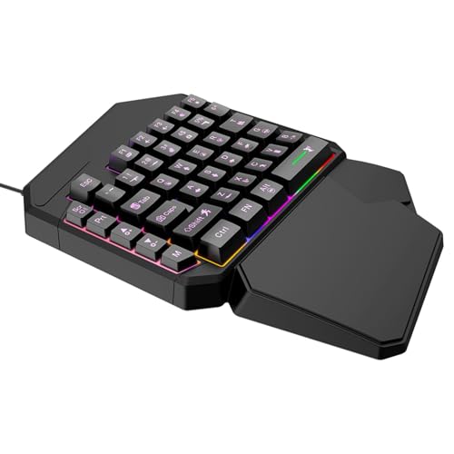 Vriusi Ergonomic Game Keyboard | Programmable Mobile Phone 1-Handed Keyboard | Professional Game Keypad, Ergonomic Game Controller Plug and Play for PC Gamers, Accessories Vriusi Ergonomic Game Keyboard | Programmable Mobile Phone 1-Handed Keyboard | Professional Game Keypad, Ergonomic Game Controller Plug and Play for PC Gamers, Accessories von Vriusi