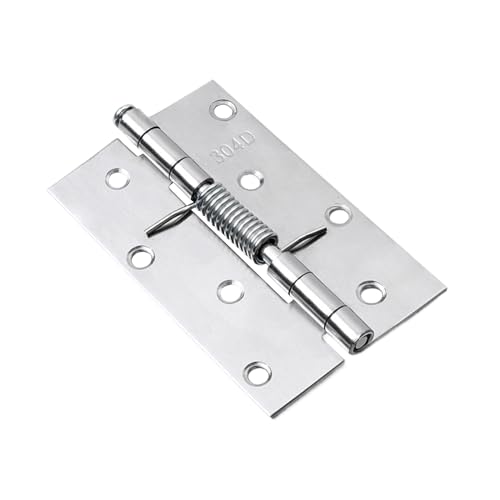 Vriusi Federtürscharnier, automatisches Rückprallscharnier, Federscharnier Türschließer, Edelstahl-Innentürscharniere, automatisches Fensterschließen, starke Tragfähigkeit, Autotürschließer für von Vriusi