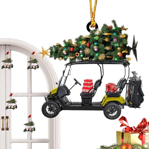 Vriusi Golfwagen-Ornament, Golf-Weihnachtsdekoration, 2D-Golf-Ornament, Golf-Liebhaber, Dekoration, Golfbaum-Ornament, Weihnachtsgolf-Dekoration, Acryl, Golfwagen, Golfanhänger, Dekoration, Urlaub Vriusi Golfwagen-Ornament, Golf-Weihnachtsdekoration, 2D-Golf-Ornament, Golf-Liebhaber, Dekoration, Golfbaum-Ornament, Weihnachtsgolf-Dekoration, Acryl, Golfwagen, Golfanhänger, Dekoration, Urlaub von Vriusi