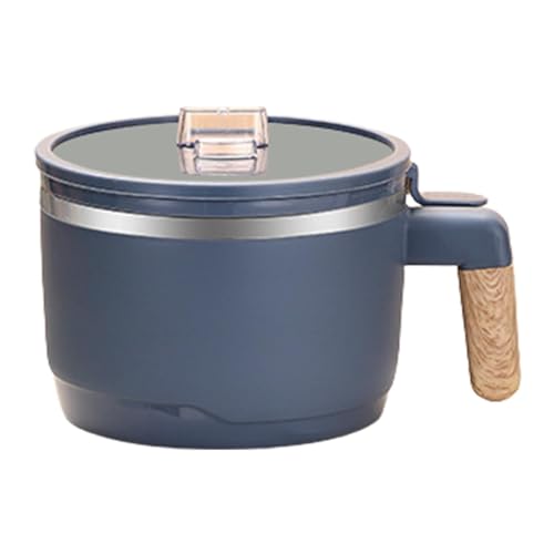 Vriusi Instant Ramen Nudelschüssel, Edelstahl Instant Nudelschale mit Deckel, Schlafsaal Tragbare Edelstahl Nudelschale, Sieb inklusive Home Food Container mit Wärmeisolierung von Vriusi