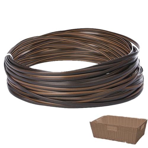 Vriusi Outdoor-Weiden-Reparaturmaterial, Rattan-Webmaterial, Weidenkorbweben, Terrassenmöbel-Reparatur mit Rattan-Webmaterial für Reparaturen im Innen- und Außenbereich (1 Stück) von Vriusi