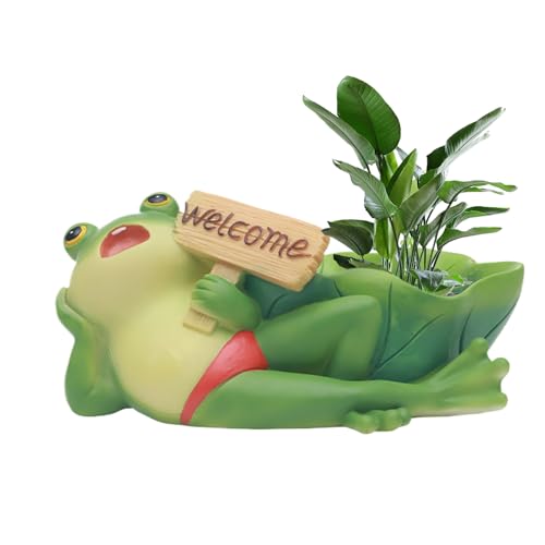 Vriusi Pflanztopf Bonsai Töpfe Tier Thema Pflanzen Container Exquisiter Gartentopf Multifunktional für Schreibtisch Bücherregal Esstisch von Vriusi