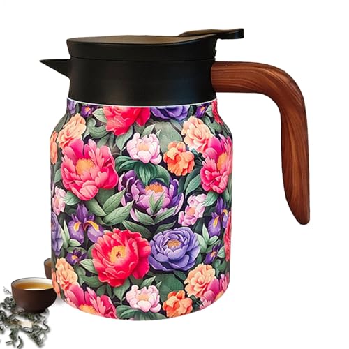 Vriusi Retro Teekessel Edelstahl Teekessel Floral Vintage Teekessel Isolierte Thermokaraffe Teekessel mit Teesieb Vintage Floral Thanksgiving Tea Ke Vriusi Retro Teekessel Edelstahl Teekessel Floral Vintage Teekessel Isolierte Thermokaraffe Teekessel mit Teesieb Vintage Floral Thanksgiving Tea Ke von Vriusi