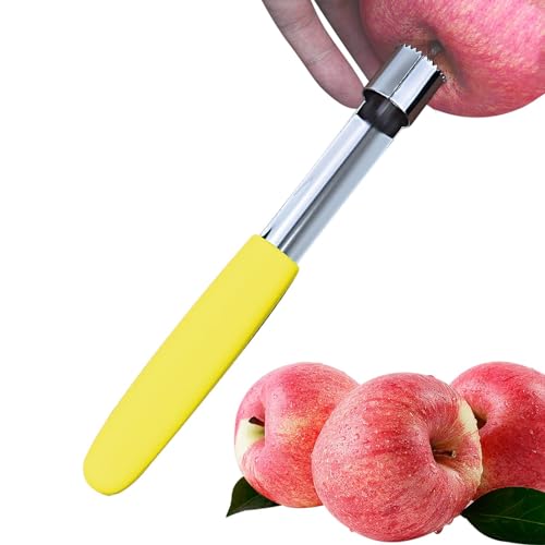Vriusi Robuster Kernentferner, Apfelkernentferner-Werkzeug - Effizienter Apfelentkerner aus Edelstahl zum einfachen Entkernen - Apfelkernentferner mit ergonomischem, glattem Griffdesign Vriusi Robuster Kernentferner, Apfelkernentferner-Werkzeug - Effizienter Apfelentkerner aus Edelstahl zum einfachen Entkernen - Apfelkernentferner mit ergonomischem, glattem Griffdesign von Vriusi
