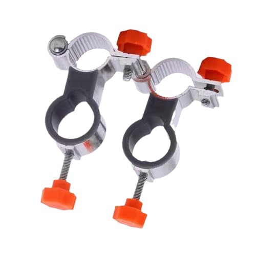 Vriusi Schirmständer für Angelstuhl, Angelschirmhalter, Angelschirmklammer aus Aluminiumlegierung, 2 Stück, hohe Festigkeit, einfach zu installierender Montageclip von Vriusi