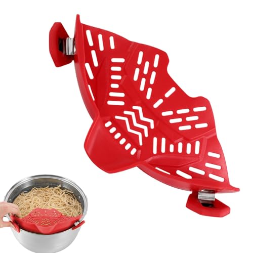 Vriusi Silikon Nudelsieb, Pasta Clip on Sieb für Töpfe und Pfannen, Hitzebeständiges Silikon Nudelsieb, Side Pot Strainer für Fleisch, Spaghetti und Nudeln Sieb, Küche Nudelsieb Vriusi Silikon Nudelsieb, Pasta Clip on Sieb für Töpfe und Pfannen, Hitzebeständiges Silikon Nudelsieb, Side Pot Strainer für Fleisch, Spaghetti und Nudeln Sieb, Küche Nudelsieb von Vriusi