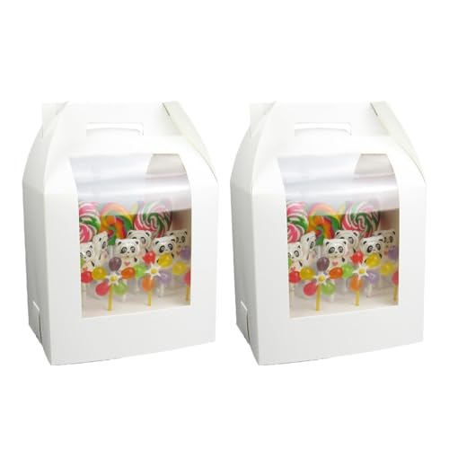 Vriusi Tragbarer Cake Pop Ständer, Cake Pop Boxen | 2 Cakepop Display Ständer mit 18 Löchern | Candy Pop Candy Pop-Dosen für Lutscher, Lutscher-Ständer Vriusi Tragbarer Cake Pop Ständer, Cake Pop Boxen | 2 Cakepop Display Ständer mit 18 Löchern | Candy Pop Candy Pop-Dosen für Lutscher, Lutscher-Ständer von Vriusi