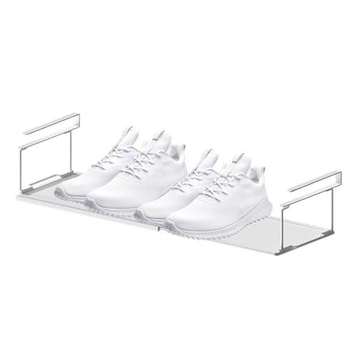 Vriusi Unterregal | Erweiterbares Unterschrankregal | Platzsparendes unter der Theke für Schuhe und Accessoires, effiziente Aufbewahrungslösung für Zuhause von Vriusi