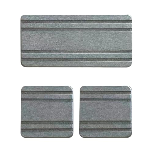 Vriusi Wasserabsorbierende Kieselgur Tablett, Kombination saugfähiger Steintablett, gerilltes Design, Kieselgur Untersetzer, schnell trocknendes Tablett mit schneller Absorption für Handseife und Vriusi Wasserabsorbierende Kieselgur Tablett, Kombination saugfähiger Steintablett, gerilltes Design, Kieselgur Untersetzer, schnell trocknendes Tablett mit schneller Absorption für Handseife und von Vriusi